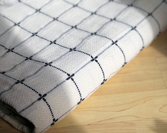 Woven Cotton Sofa Cover: Natural Linen Bed , Native Slipcovers, Textile Couch, Cotton Seat Covering