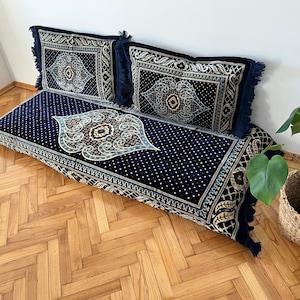 Arabisch Sofa Set, 3-teiliges Set 1x Bett + 2x Kissenbezug