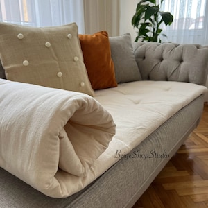 Organic Cotton Fabric, Sofa Topper for Pets Sofa Furniture Protector, Pet Sofa cover, Pet Furniture Cover, Pet Sofa , Sofa Cover for Dogs,