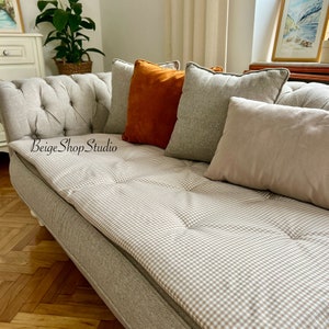 Sofa topper, Beige Pet Furniture Protector, Pet Sofa Protector,Pet Furniture Cover, Pet Sofa Cover,Sofa Cover for Dogs,Sofa Topper for Pets