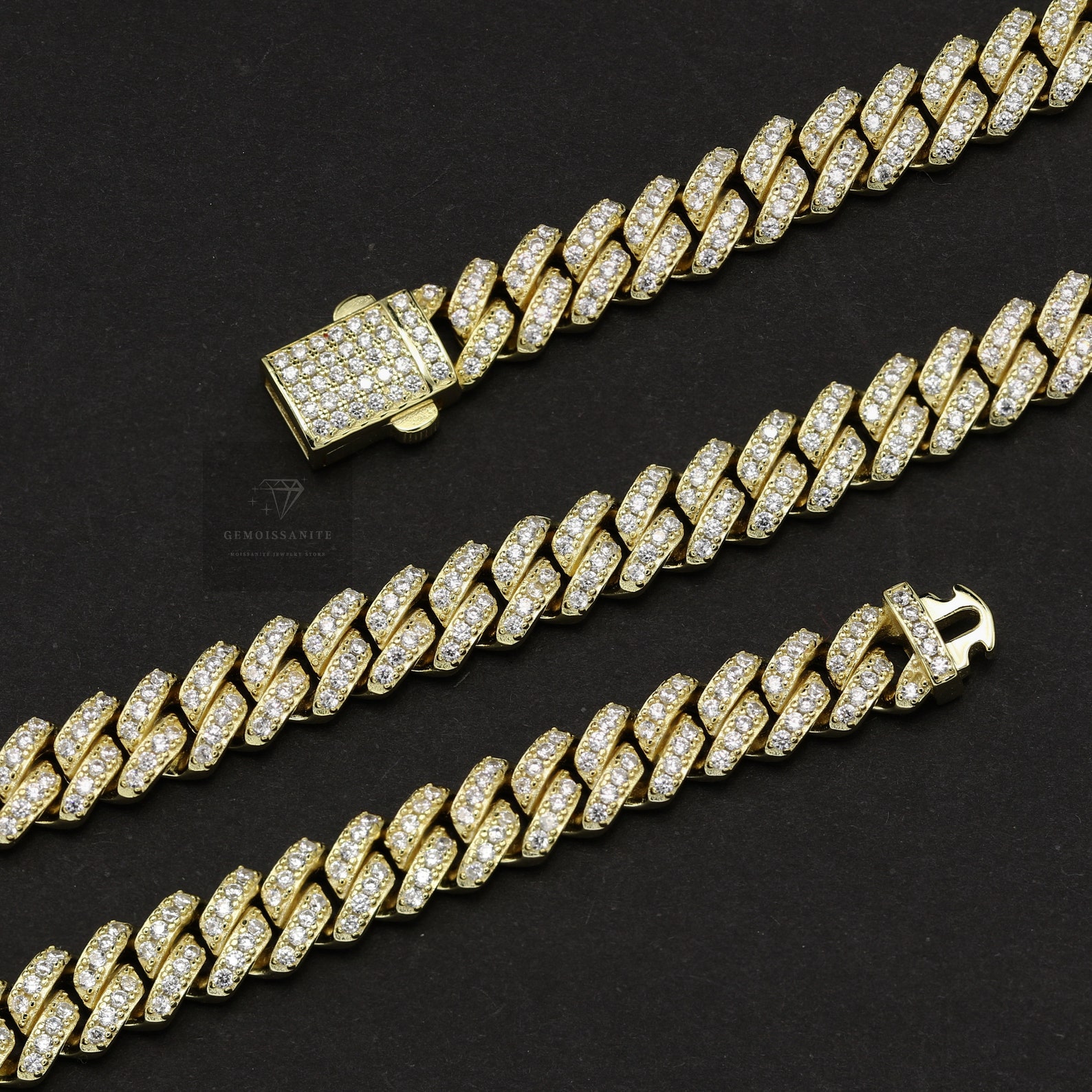 Final Sale 8mm Monaco Cuban Link Chain in 925 Sterling Silver - Etsy