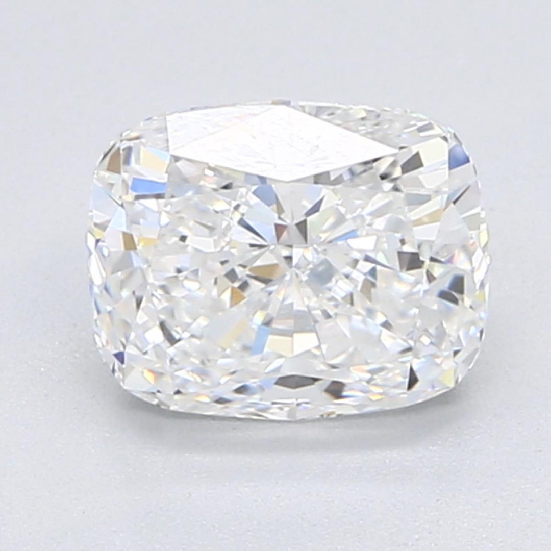 Cushion Cut Moissanite Stone, Colorless, VVS Clarity, With Moissanite ...
