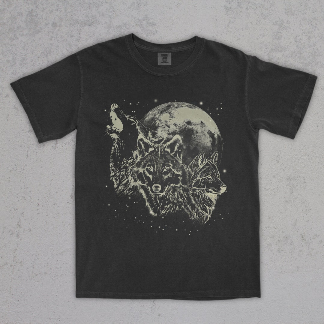 T-Shirt Vintage Rock Wolfmother - Loups Howling - Concert - Taille L - Noir
