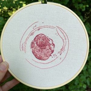 Custom Embryo Embroidery, IVF Embryo Keepsake, IVF Embryo Art