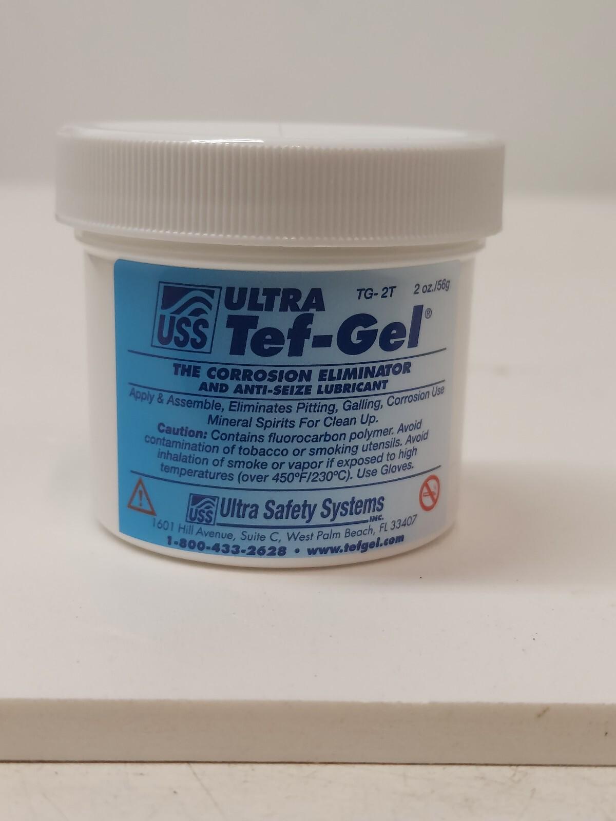Tef-Gel, TG-02, 2 oz Tub Anti-seize, Anyi-gull Lubricant, NSF Food Grade Tef-Gel, TG-02, 2 oz Tub Anti-seize, Anyi-gull Lubricant, NSF Food Grade