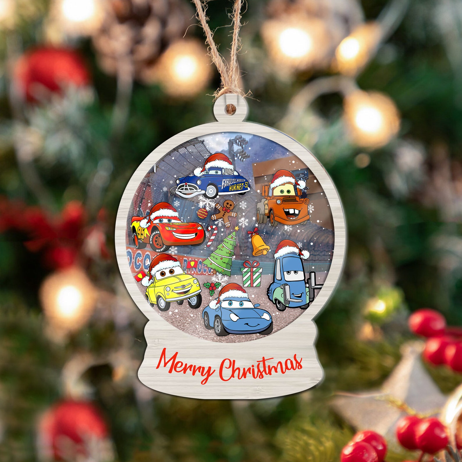 Personalized Cars Ornaments, Disney Cars Christmas Ornament, Car Racer