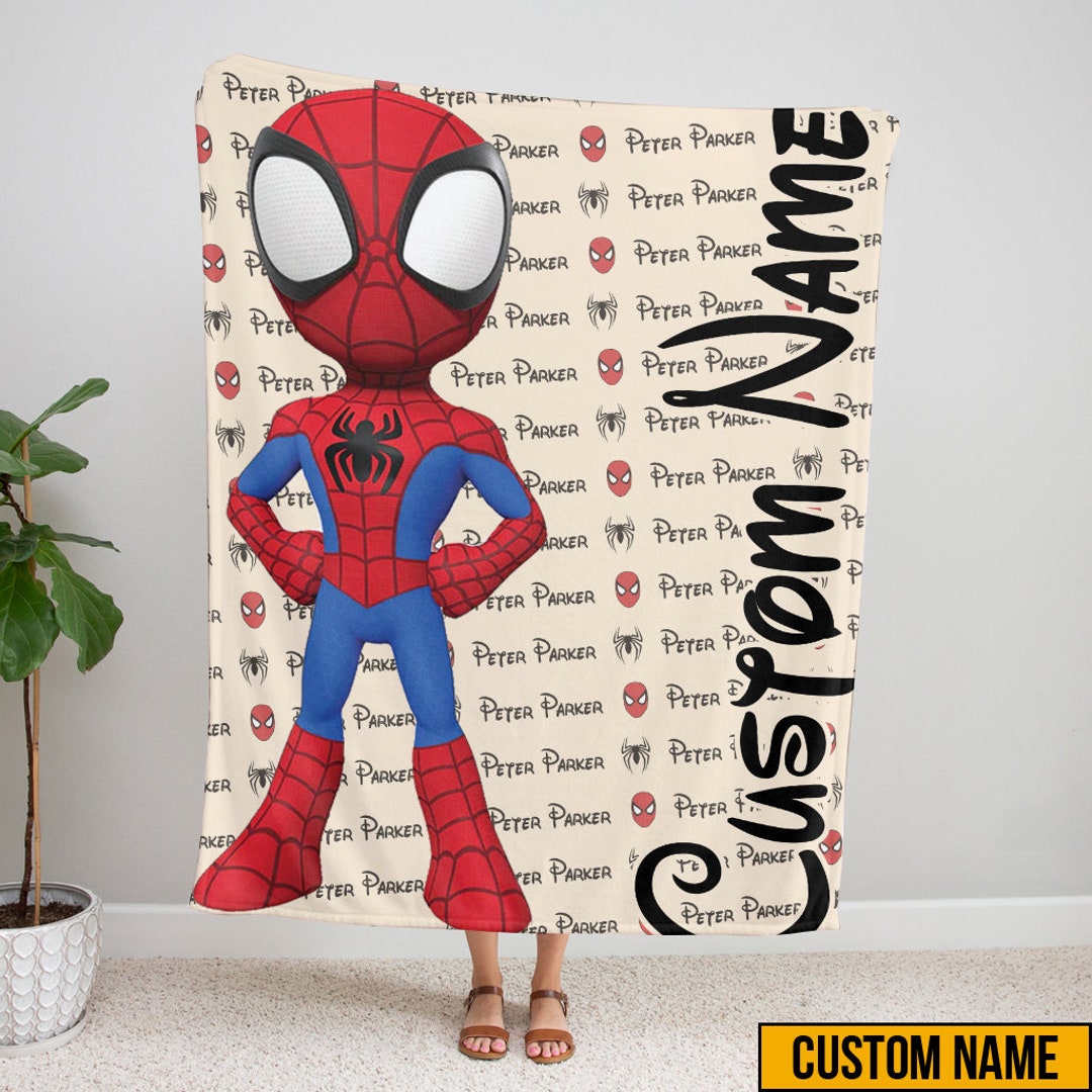 Customized Spidey and His Amazing Friends Fleece Blanket the Etsy
