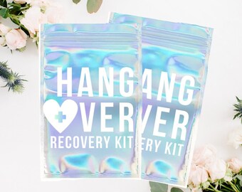 The Original Complete Hangover Kit | Bachelorette Party | Girls Night Kit | Recovery Kit | Wedding Favors | Hangover Recovery Kit Bag