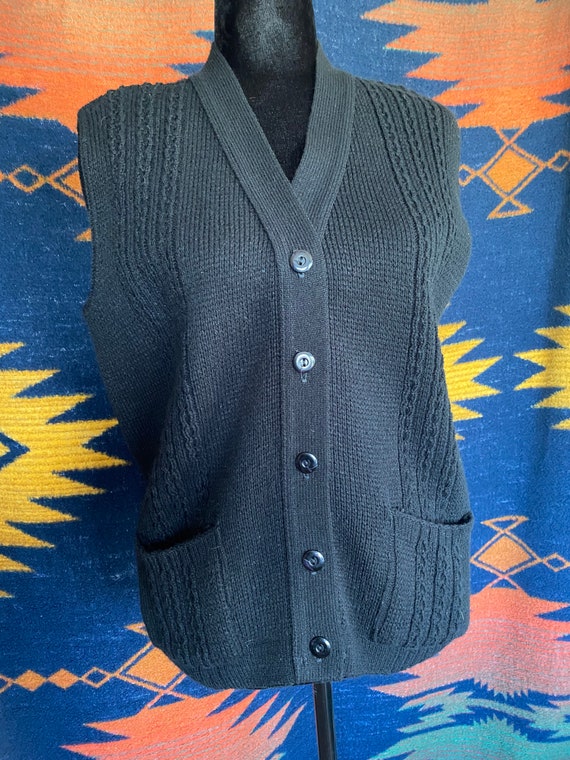 Vintage Nan Dorsey Knit Sweater Vest! Gem