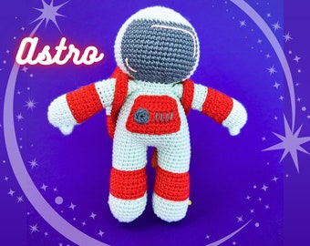 Haakpatroon astro, astronaut met draagbaar jetpack