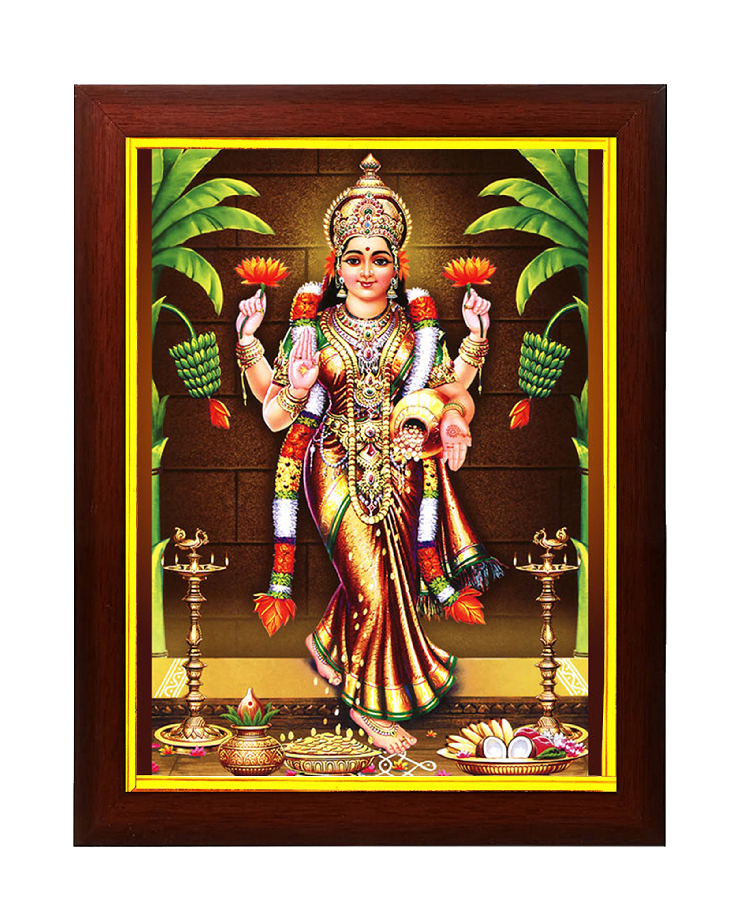 God Gruha Lakshmi Photo Frame for Home Decor / Pooja Room Portrait