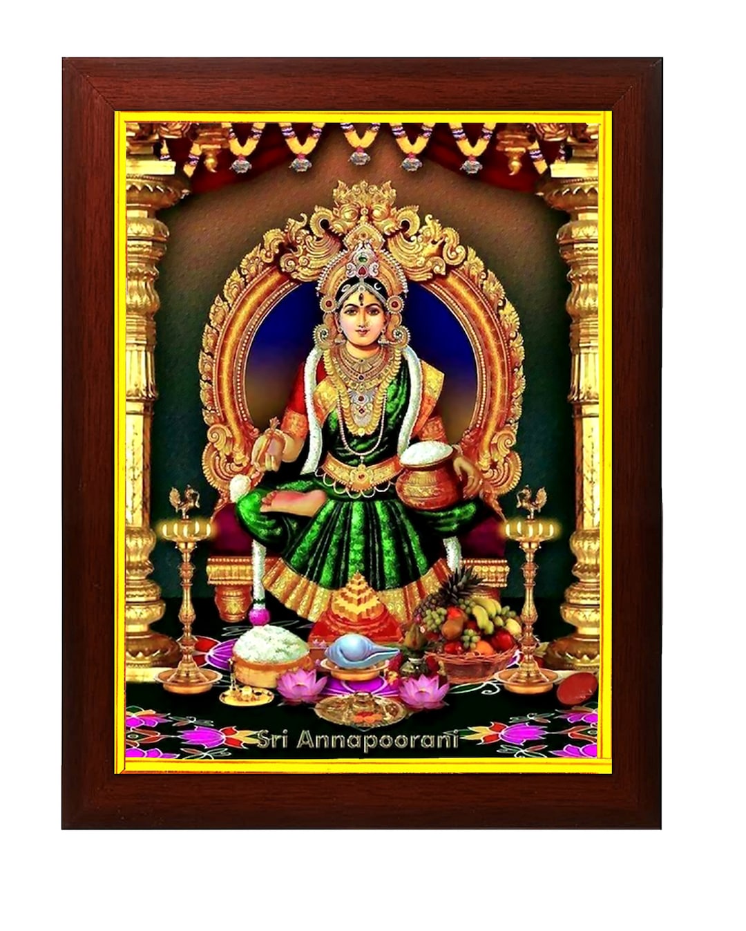 Maa Annapurna Devi / Mata Photo Frame for Home Decor / Pooja ...