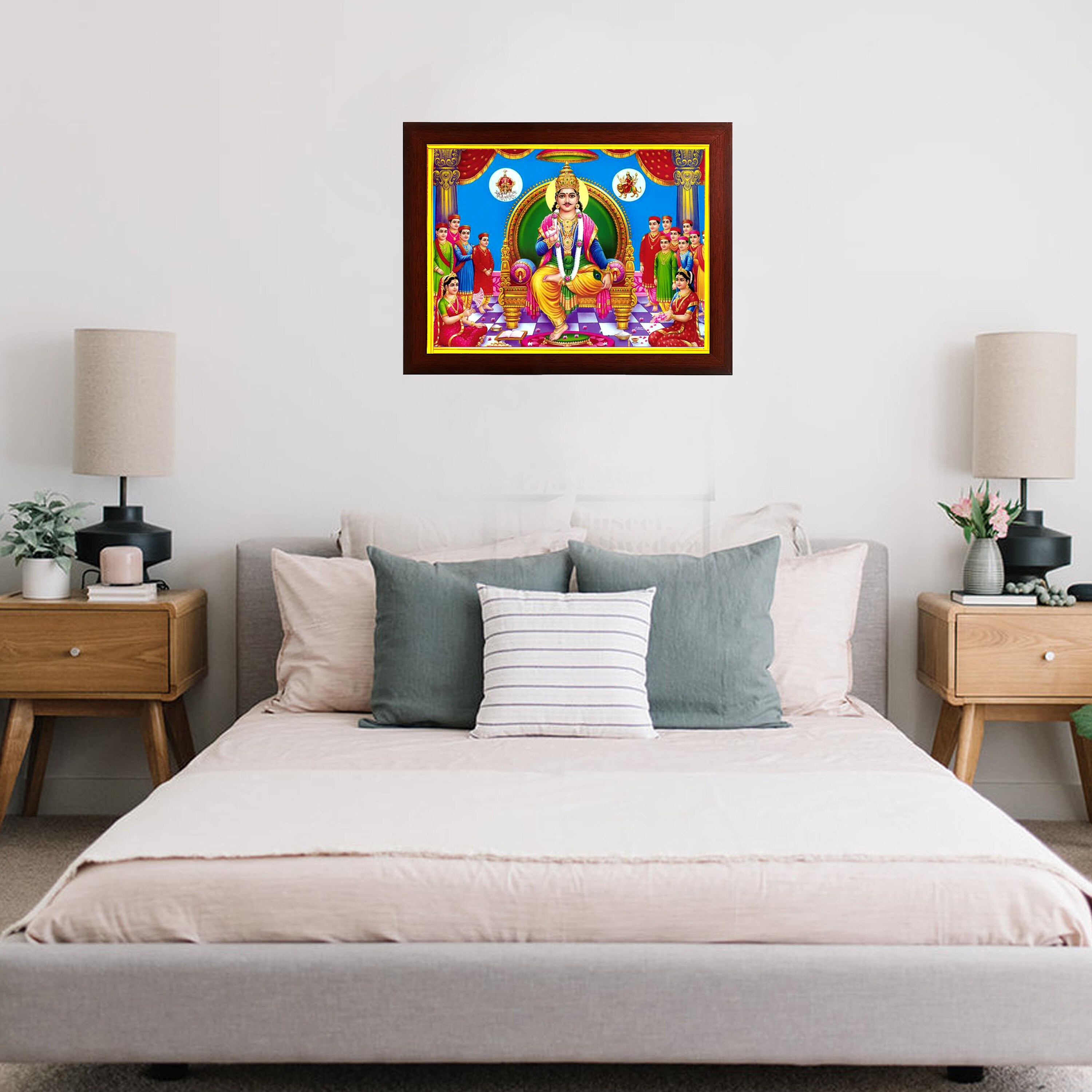 Lord Chitragupta Bhagwan Photo Frame for Home Decor / Pooja Room