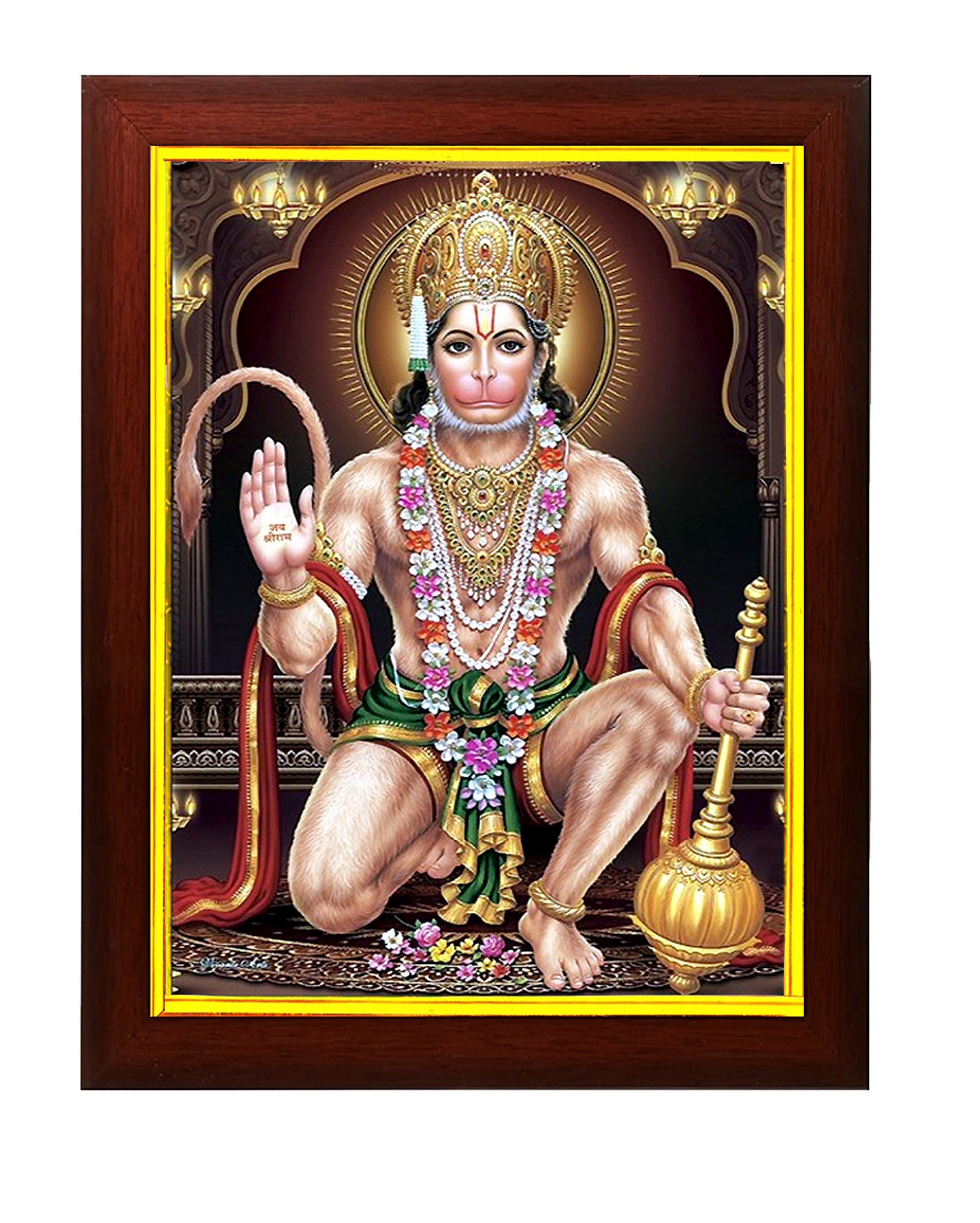 Lord Hanuman Ji Bajrangbali Photo Frame for Home Decor Portrait Picture  Wall / Table Size Small - Etsy