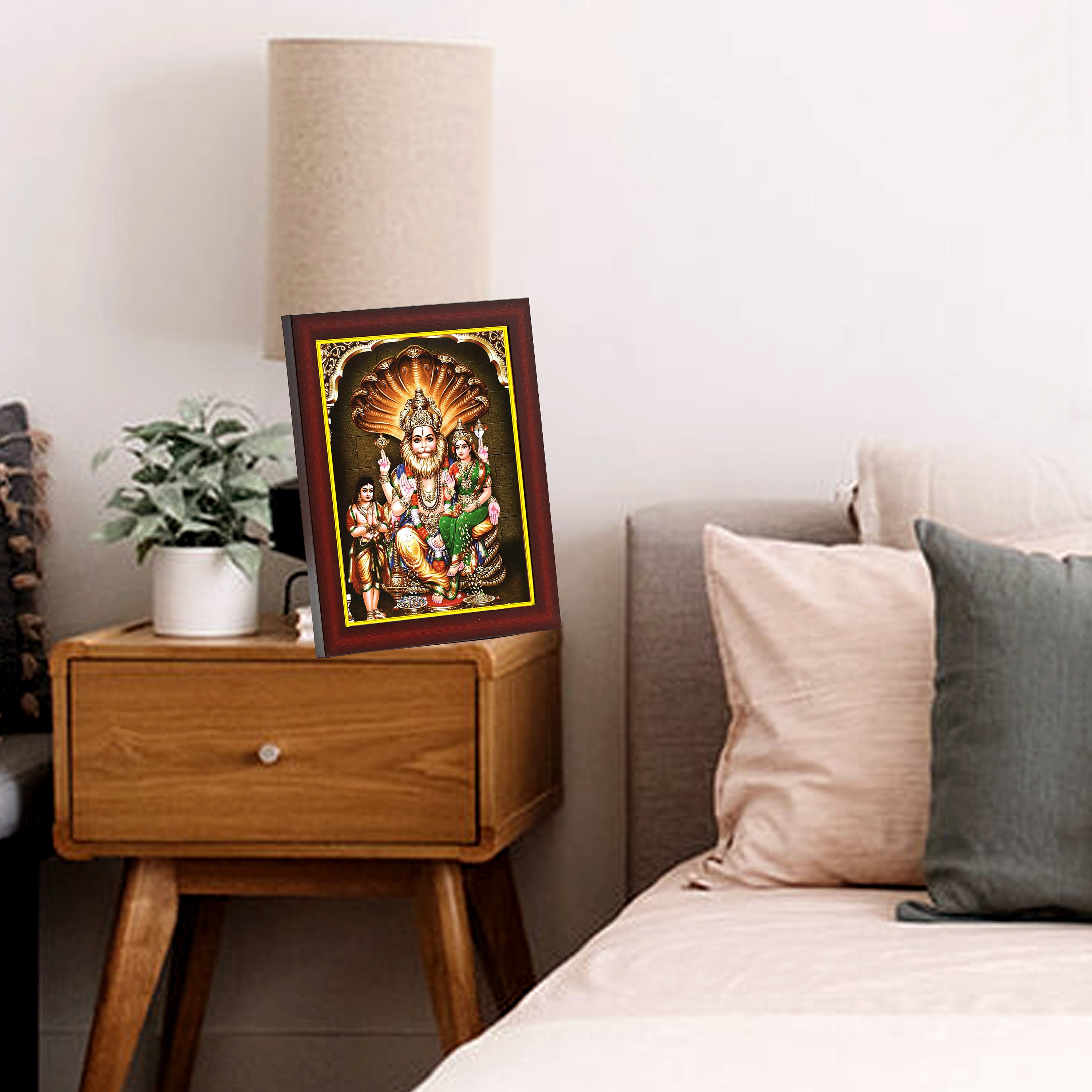 Lord Lakshmi Maata Narasimha Swamy Photo Frame for Home Decor / Pooja ...
