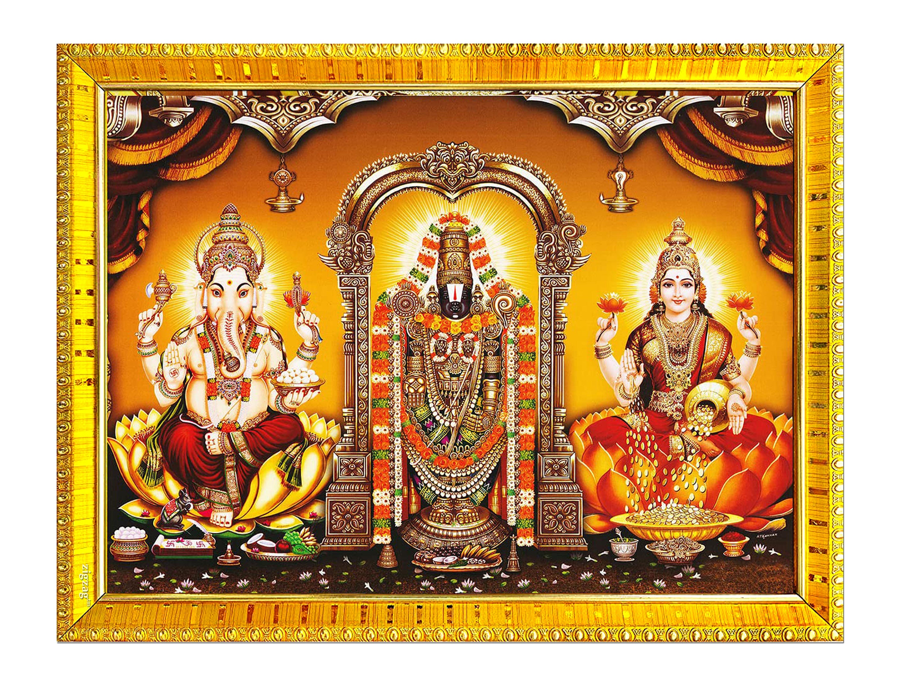 Buy Tirupati Balaji Venkateshwara Swamy With Ganesha and Lakshmi Online in India - Etsy Buy Tirupati Balaji Venkateshwara Swamy With Ganesha and Lakshmi Online in India - Etsy
