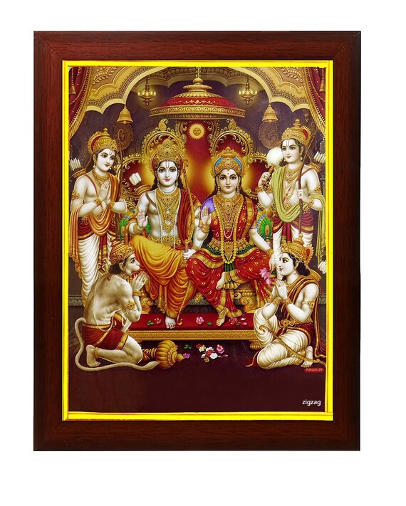 Lord Ram Darbar Photo Frame for Pooja Room Home Decor Etsy