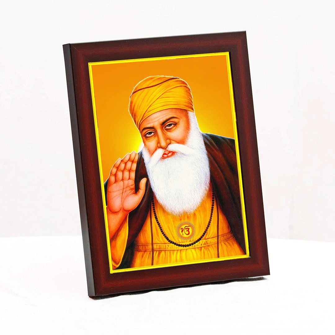 Guru Nanak Dev Ji Photo Frame for Wall Table Size Small / Home Decor