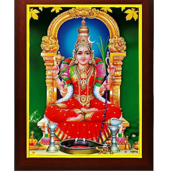 Sri Lalitha Mata Tripura Sundari Devi Photo Frame For Home Decor Portrait Picture Wall / Table