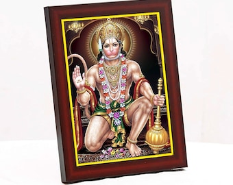 340px x 270px - Lord Hanuman Ji Bajrangbali Photo Frame for Home Decor Portrait Picture  Wall / Table Size Small - Etsy