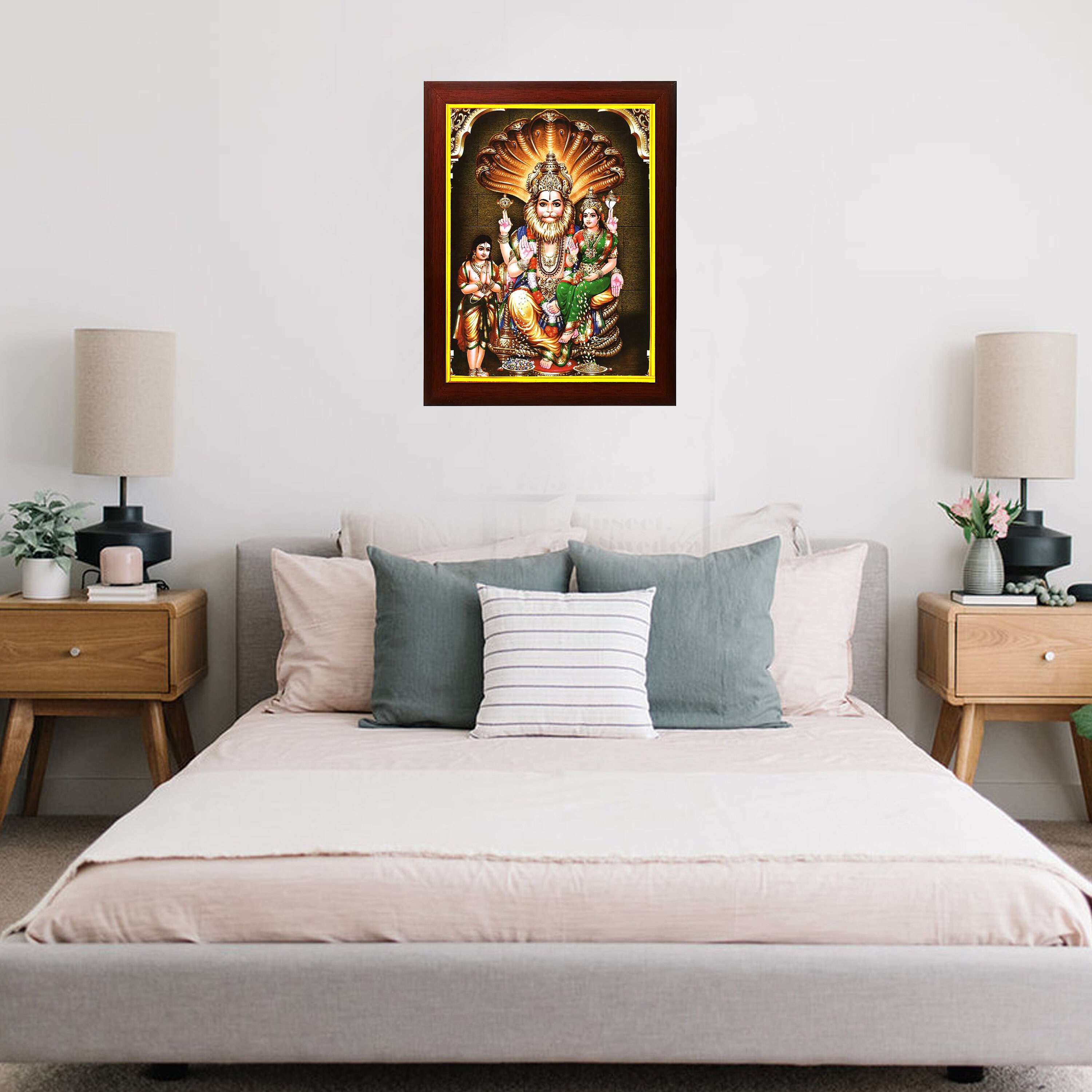 Lord Lakshmi Maata Narasimha Swamy Photo Frame for Home Decor / Pooja ...