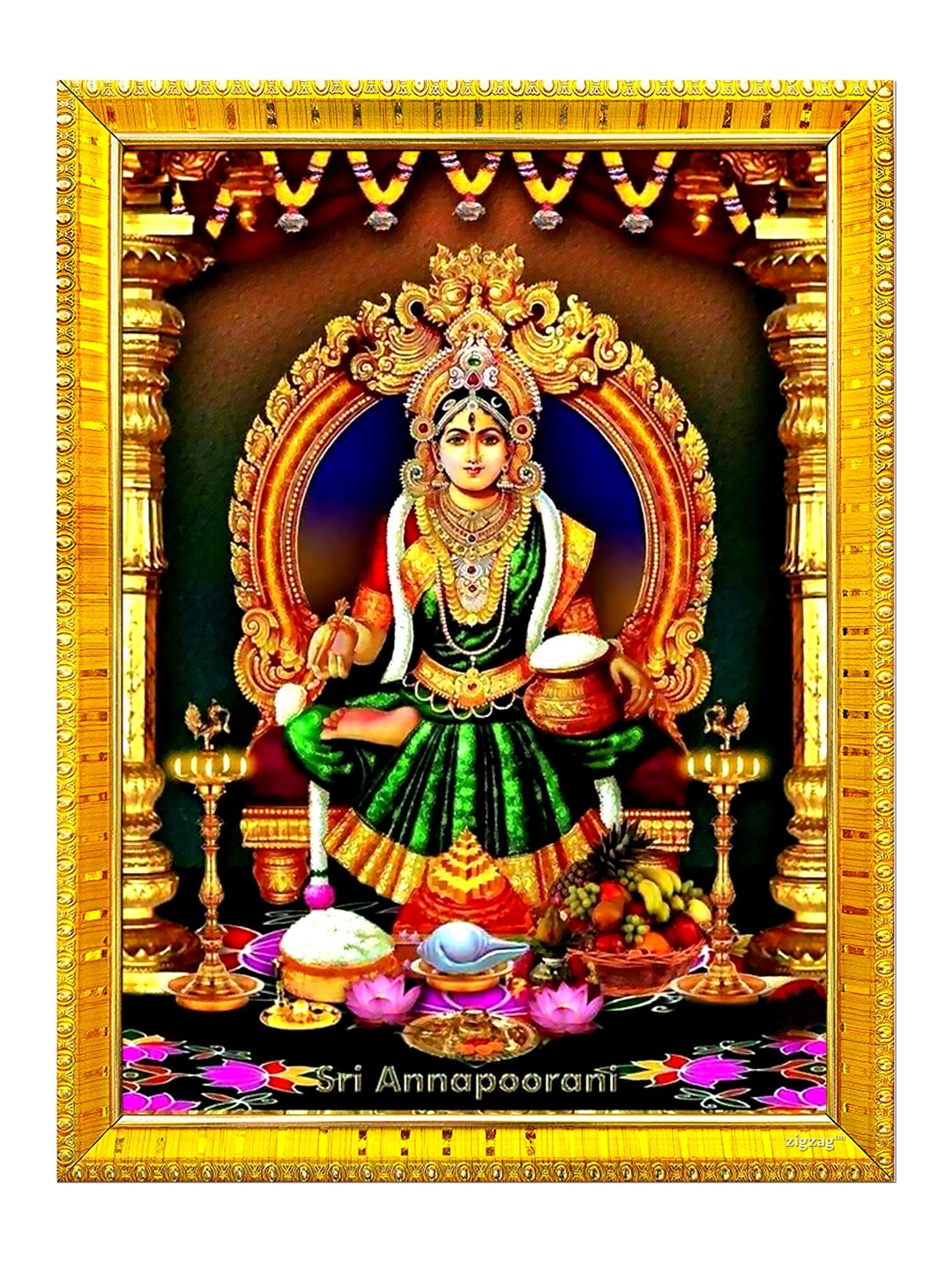 Maa Annapurna Devi / Mata Photo Frame Small Photo Frame for - Etsy