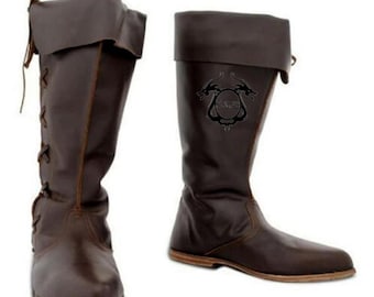 brown pirate boots
