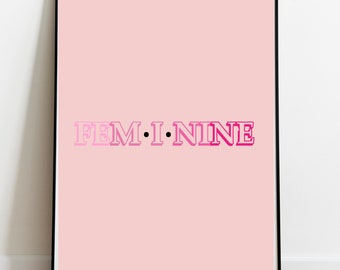 Feminine Wall Art, Modern Wall Art, Girly Printable Wall Art