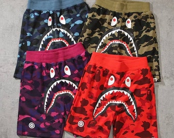 bape shorts red