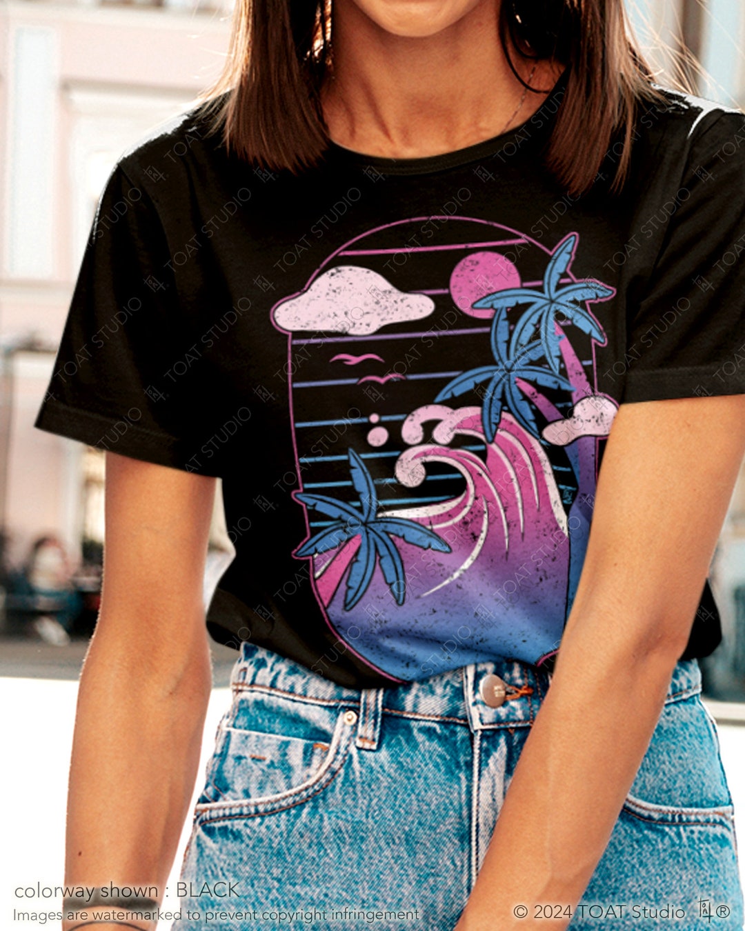 Essential Sheer Long Sleeve Shirt - Tropical Heatwave