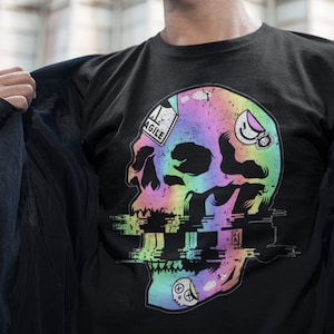 Y2k Skull Shirt - Etsy