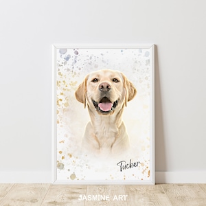 Ritratto di animale domestico, Ritratto di cane personalizzato digitale, Memoriale di animali domestici, Ritratto di cane, Ritratto di gatto personalizzato, Perdita di animali domestici, Regalo di animali domestici, Illustrazione di animali domestici