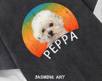 Chemise vintage personnalisée pour animal de compagnie, chemise rap bootleg personnalisée chat, t-shirt amoureux des chiens, t-shirt graphique rétro des années 90, chemise personnalisée, chemise visage d'animal de compagnie