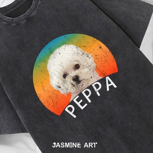 Chemise vintage personnalisée pour animal de compagnie, chemise rap bootleg personnalisée chat, t-shirt amoureux des chiens, t-shirt graphique rétro des années 90, chemise personnalisée, chemise visage d'animal de compagnie