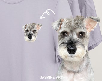 Custom Face T-shirt, Custom Pet Photo Shirt, Custom Dog Shirt Personalized Dog Shirt, Birthday Gifts, Pet Lover Gifts