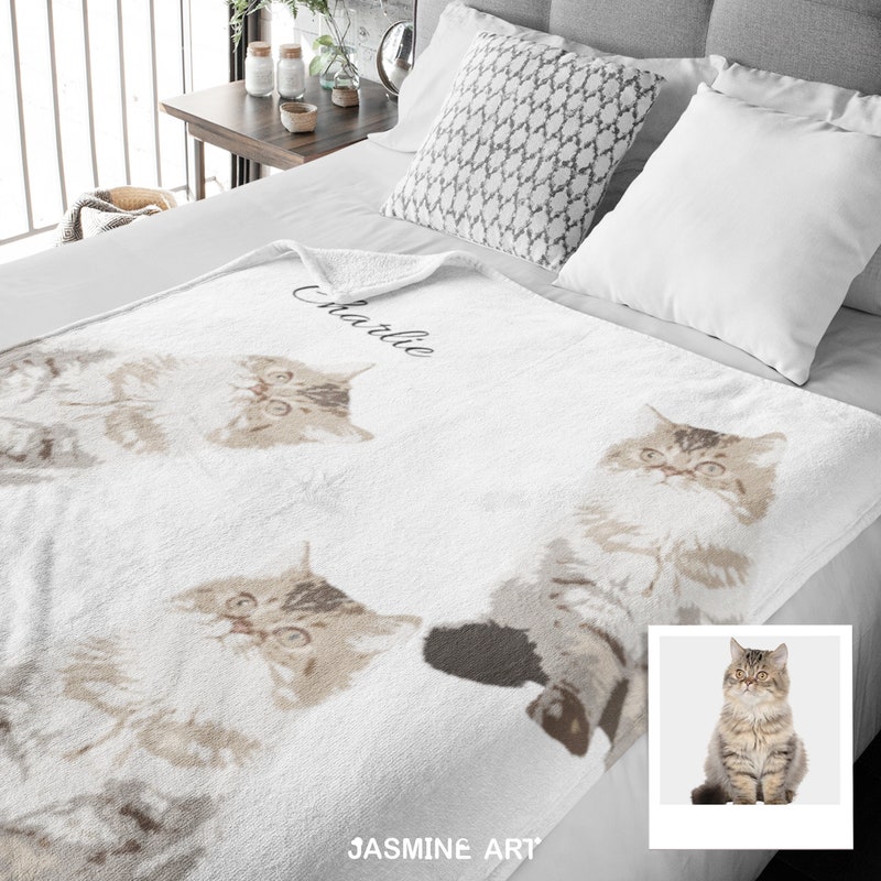 New Best Friend Cat Version - Personalized Custom Fleece Blanket