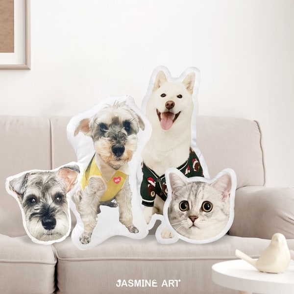 Benutzerdefinierte Haustierkissen vom Hundefoto, benutzerdefiniertes Haustierfotokissen, individuell geformtes Kissen, lustiges Wohndekor, Gog Mom Geschenk