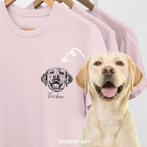 Benutzerdefinierte Haustier Shirt, benutzerdefinierte Haustier Porträt T-Shirt, personalisierte Hunde Mutter Shirt, benutzerdefinierte Katzen Shirt, personalisierte Haustier Geschenk, Hundeliebhaber Shirt