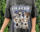 Custom Vintage Pet Shirt - Personalized Dog Bootleg Rap Tee