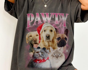 Custom Pet Vintage Shirt - Custom Cat Bootleg Rap Shirt, Cat Lover T-Shirt, Retro 90&#39;s Graphic T-Shirt, Personalized Shirt, Pet Face Shirt