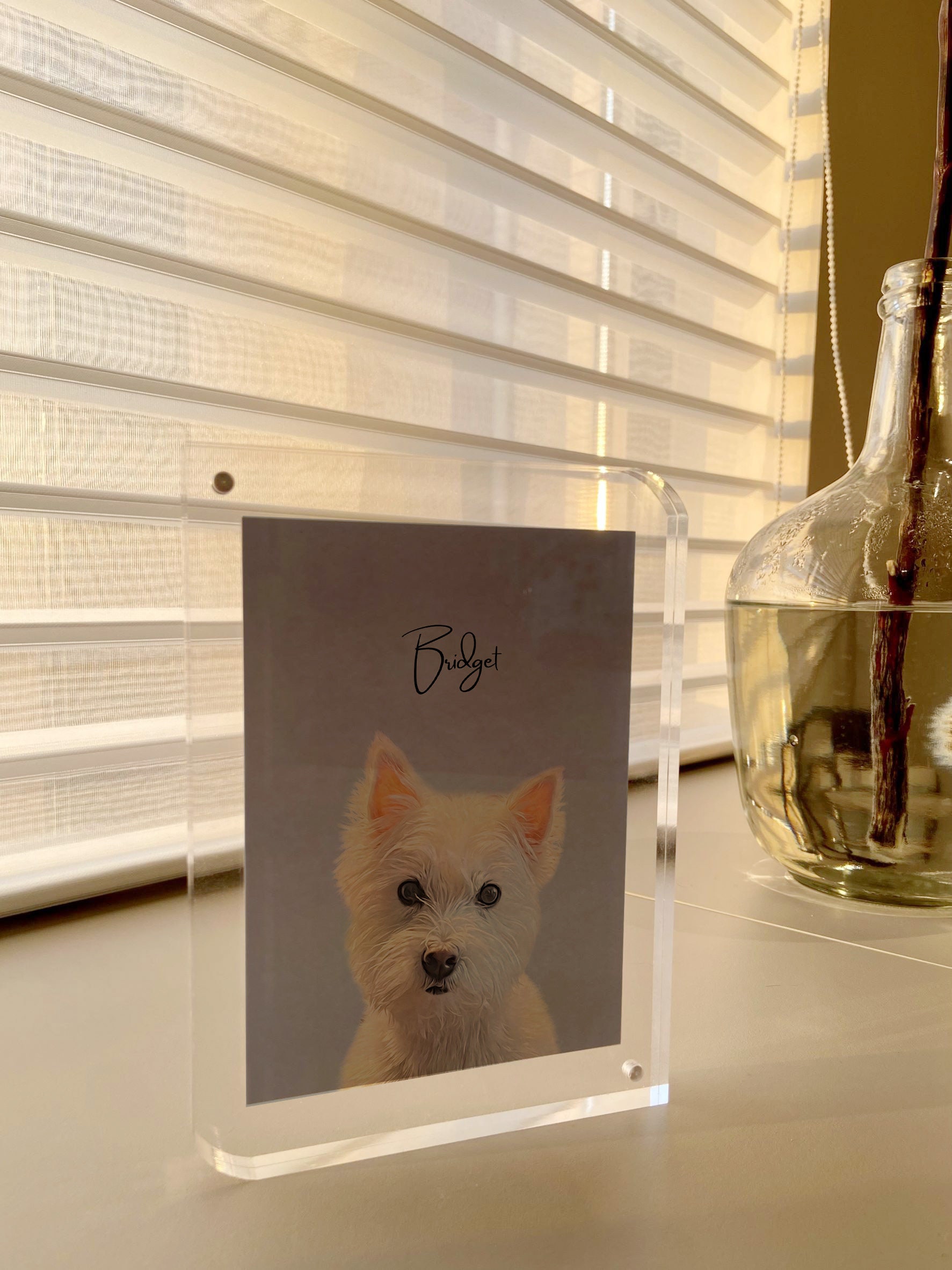 Acrylic Glass Photo Frame Block Custom Acrylic Block Photo Etsy Hong Kong