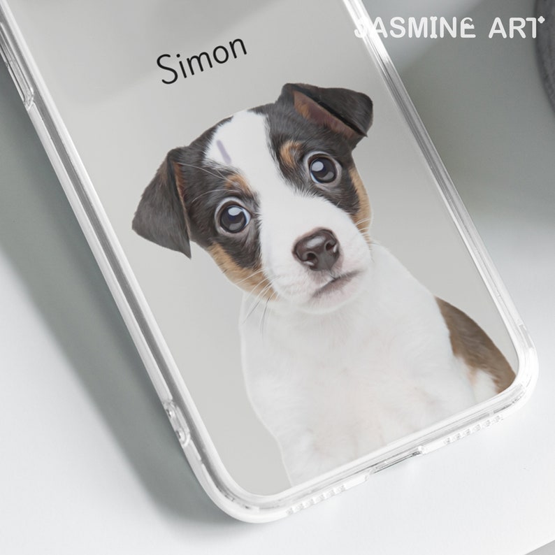 Clear Custom Pet Phone Case for iPhone 15 14 13 12 Plus Pro Max, Galaxy Galaxy, Dog Mom Gifts, Personalized Dog Cat Case with Pet Photos image 5
