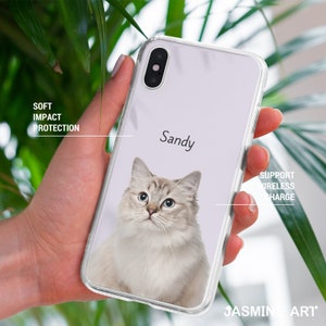 Clear Custom Pet Phone Case for iPhone 15 14 13 12 Plus Pro Max, Galaxy Galaxy, Dog Mom Gifts, Personalized Dog Cat Case with Pet Photos image 6