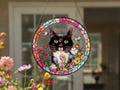 Custom Pet Portrait Stained Glass Suncatcher, Personalized Pet Suncatcher, Pet Keepsake Glass Suncatcher, Memorial Gift for Dog or Cat Lover product logo