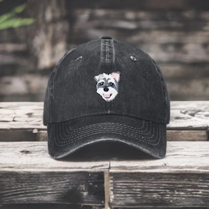Custom Embroidered Hat with Pet Face, Personalized Embroidered pet baseball cap, Custom Dog & Cat Hat, Pet Portrait Hat, Gift for Pet Lovers