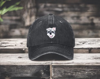 Custom Embroidered Hat with Pet Face, Personalized Embroidered pet baseball cap, Custom Dog & Cat Hat, Pet Portrait Hat, Gift for Pet Lovers