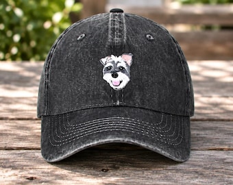 Custom Embroidered Hat with Pet Face, Personalized Embroidered pet baseball cap, Custom Dog & Cat Hat, Pet Portrait Hat, Gift for Pet Lovers