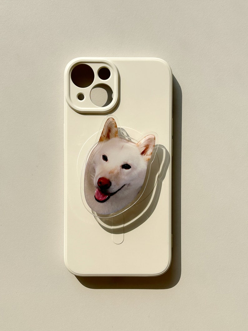Personalized Phone Grip, Custom Phone Grip Holder, Personalized Pet Photo Phone Grip, Cute Phone Grip, Dog Mom Gift image 4