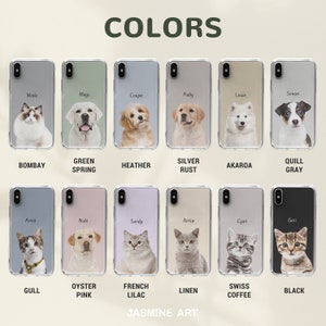 Clear Custom Pet Phone Case for iPhone 15 14 13 12 Plus Pro Max, Galaxy Galaxy, Dog Mom Gifts, Personalized Dog Cat Case with Pet Photos image 8
