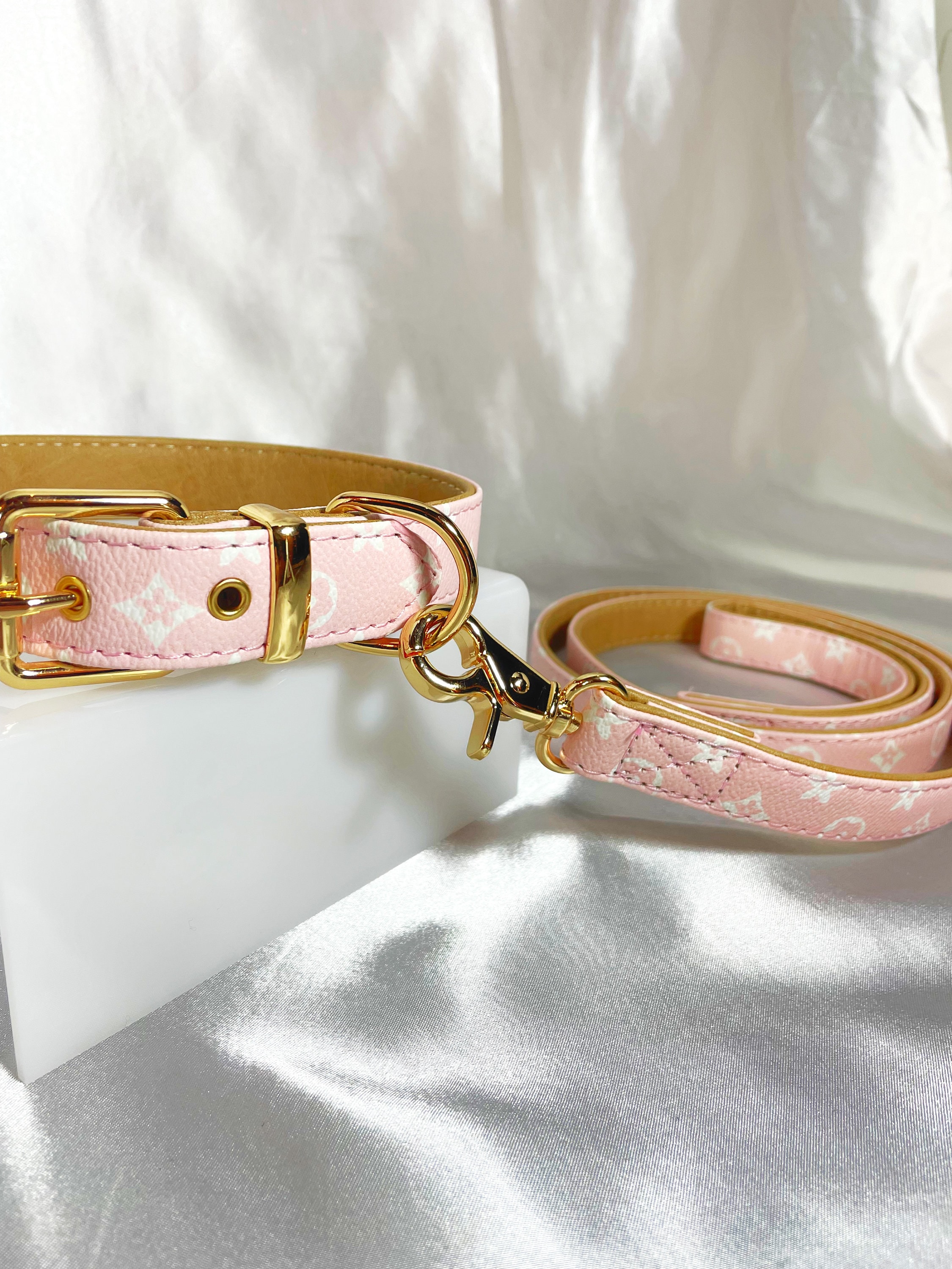 LV dog collar - various colors – The Frenchie Shop